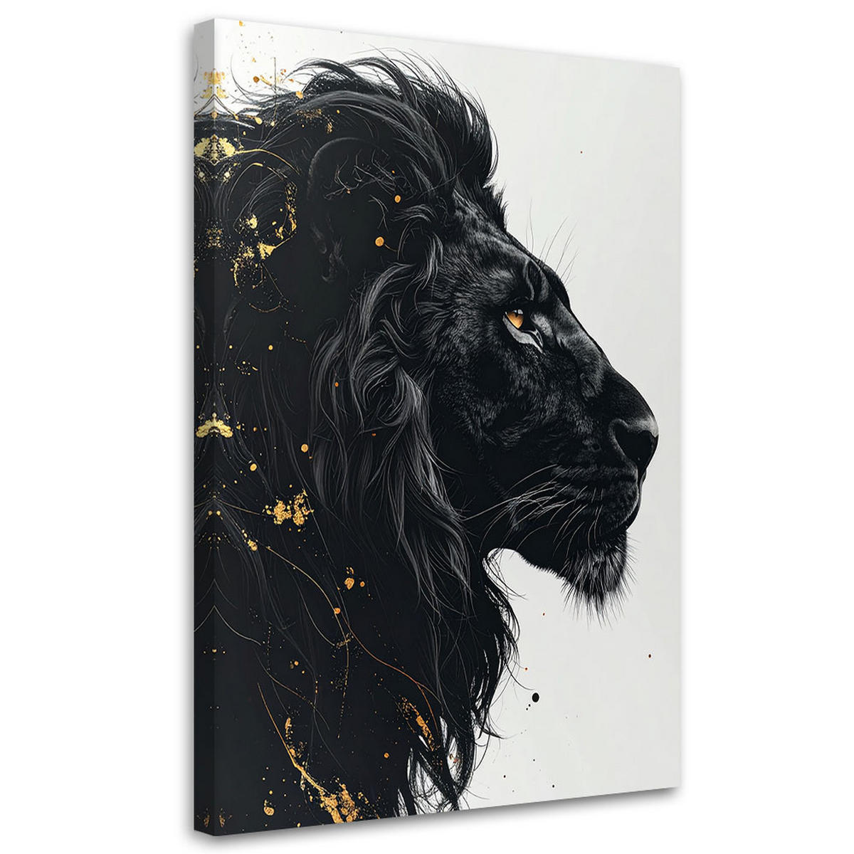 LEINWANDBILD Tiere 40x60cm - Schwarz, Textil (40/60cm) - Feeby