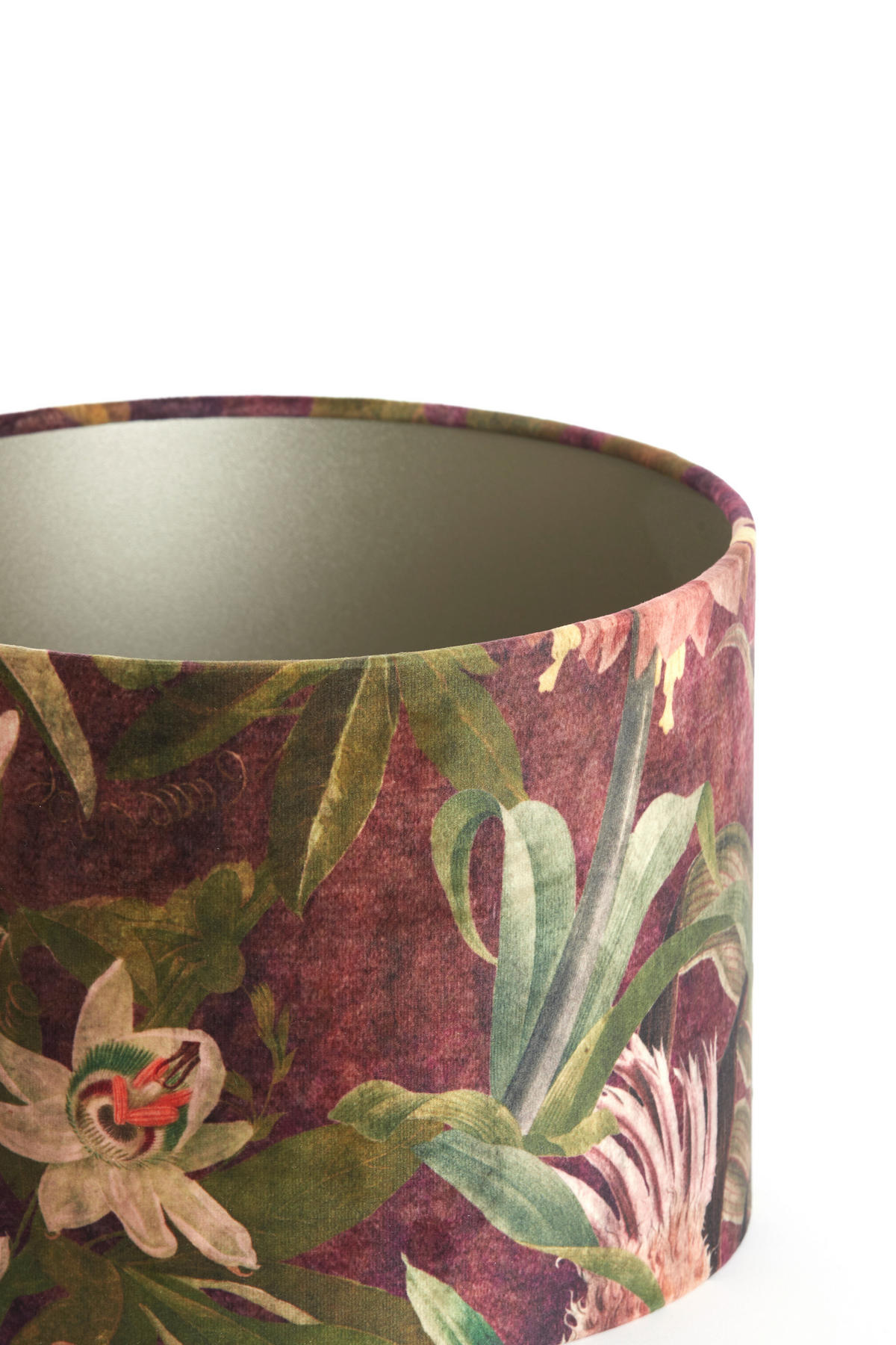 LAMPENSCHIRM Passion Violett Ø25/18 cm - Lila, Textil (25/25/18cm) - Light & Living