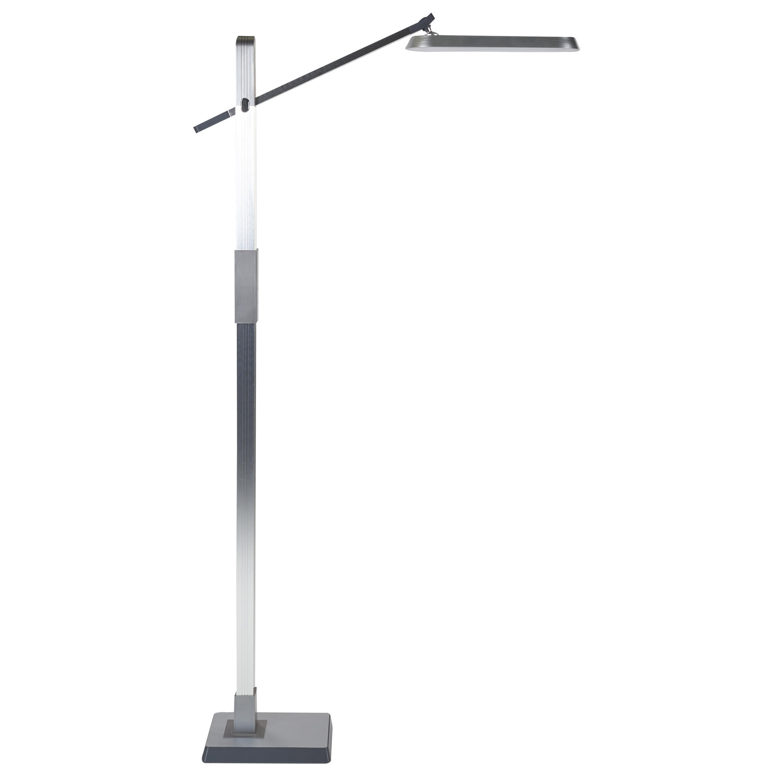 STEHLAMPE Aquarius 19/66/144 cm - Silberfarben, Kunststoff (19/66/144cm) - Beliani