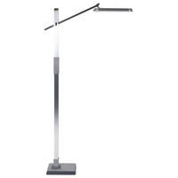 STEHLAMPE Aquarius 19/66/144 cm - Silberfarben, Kunststoff (19/66/144cm) - Beliani