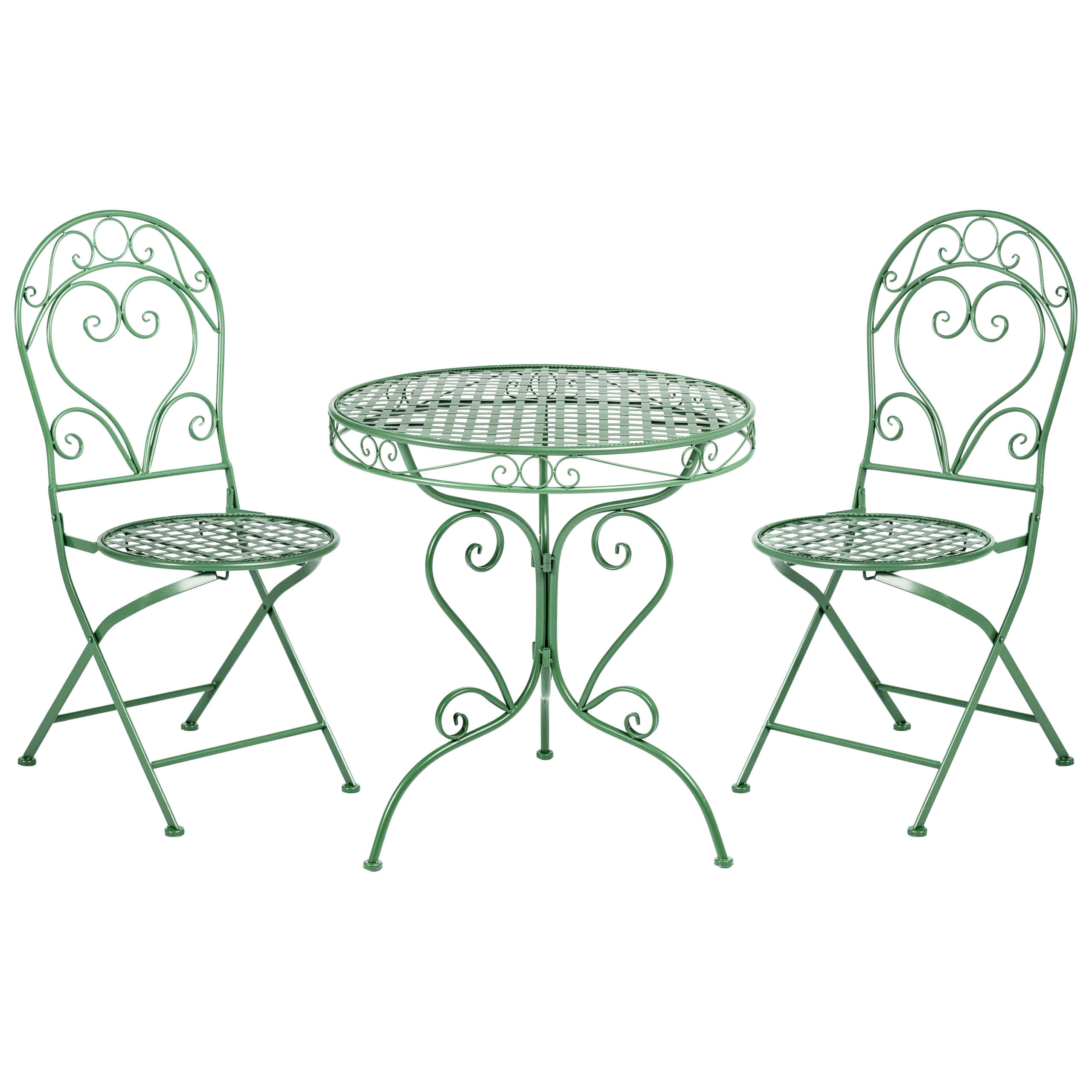 SET BISTRO verde Albinia - verde, metal - Beliani