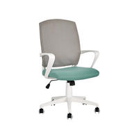 BÜROSTUHL Polyester Grau Bonny - Grau, Kunststoff/Textil (66/97/47cm) - Beliani