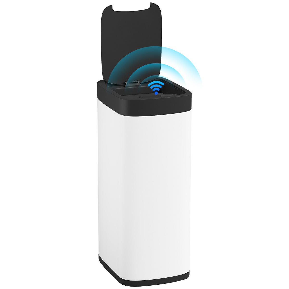 KÜCHENABFALLEIMER Creme Sensor Anti-Fingerprint 50L - Creme, Metall (35.5/68/26.5cm) - PANGIVO