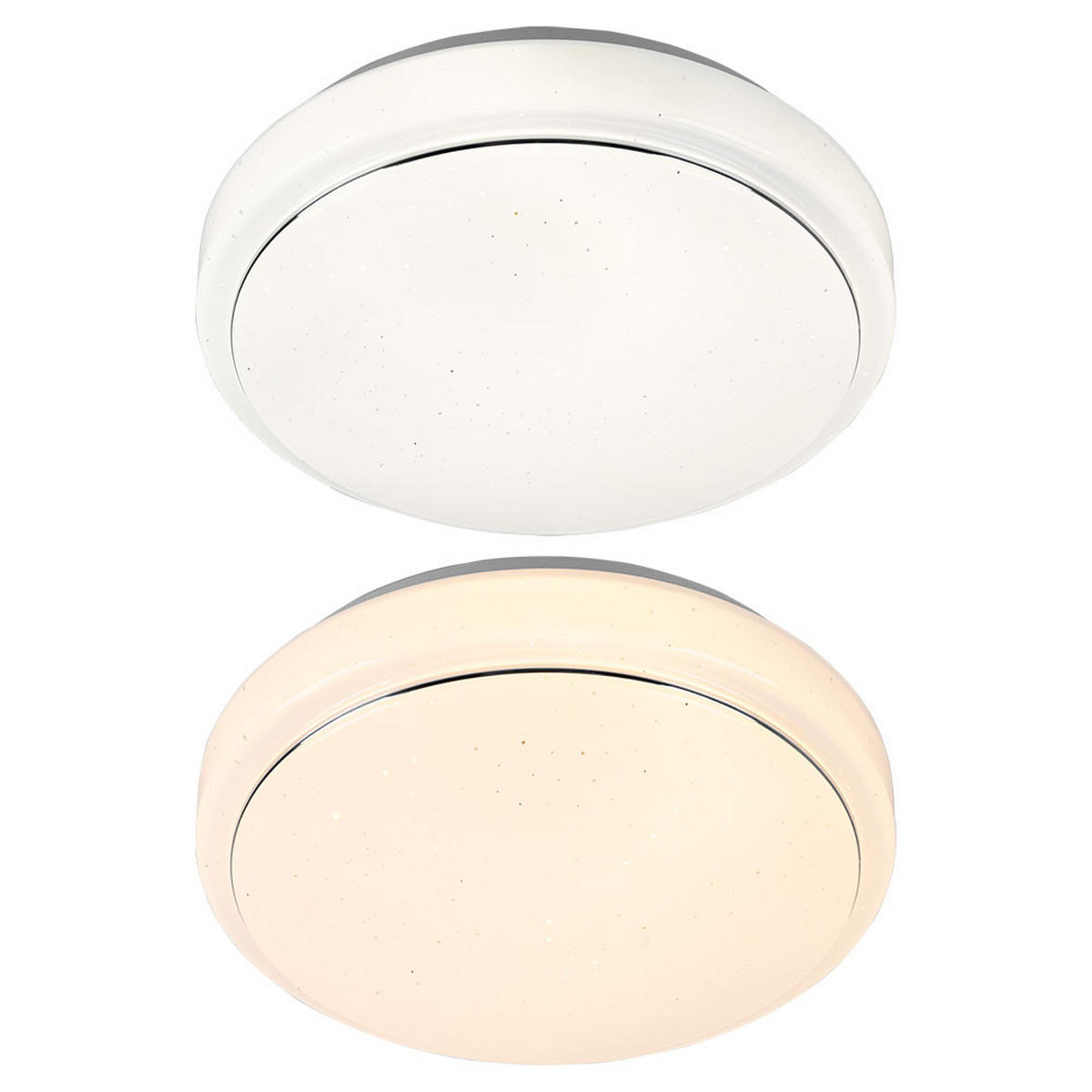 LED DECKENLEUCHTE Weiß Kunststoff - Weiß, Metall (28/28/8.5cm) - Briloner