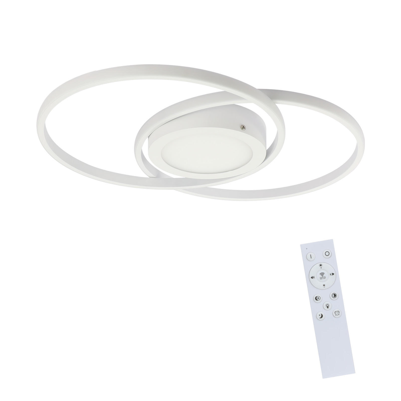 LED-DECKENLEUCHTE Einäugig 47.4/33.2/4 cm - Weiß, Metall (33.2/47.4/4cm) - Nettlife