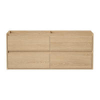 WASCHBECKENUNTERSCHRANK - 120 cm x 45 cm - Holz, Platte - Naturfarben Hell - MILIPAM - Naturfarben, Holz (120/50/45cm) - Vente-Unique