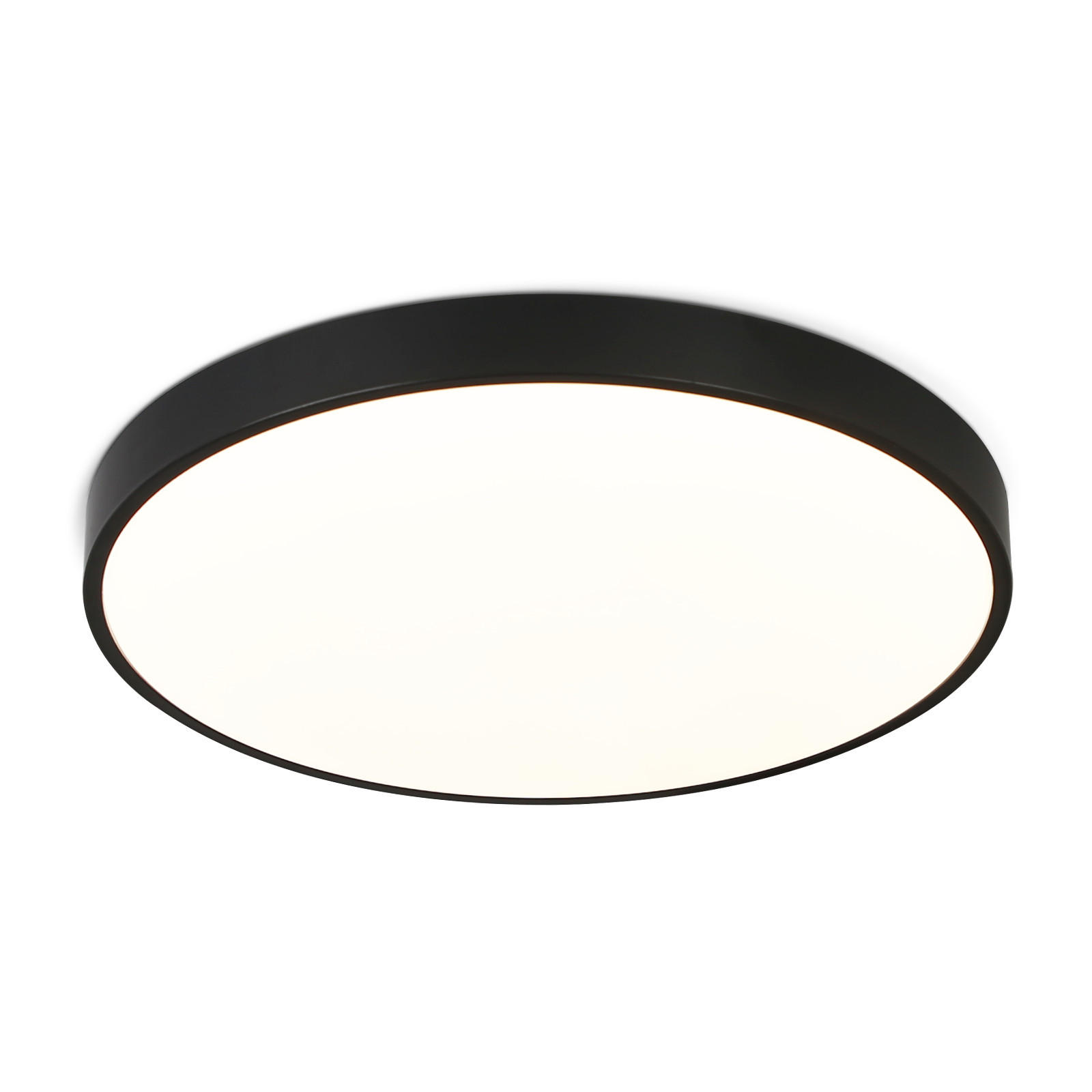 LED-DECKENLEUCHTE Albertyne 28/28/3 cm - Schwarz, Kunststoff (28/28/3cm) - Nettlife