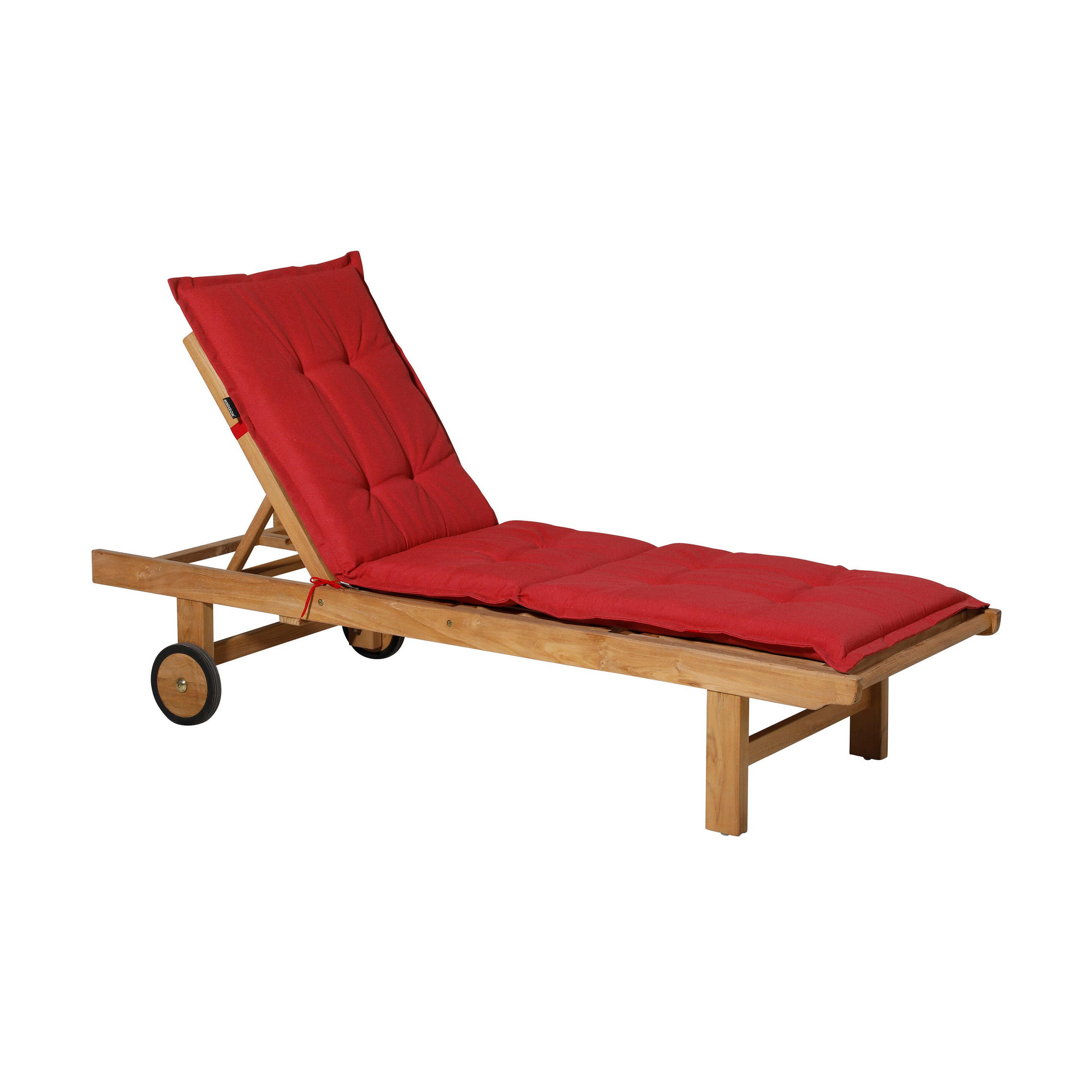 LIEGENAUFLAGE Panama 200/65 cm - Rot, Textil (60/7/200cm) - Madison