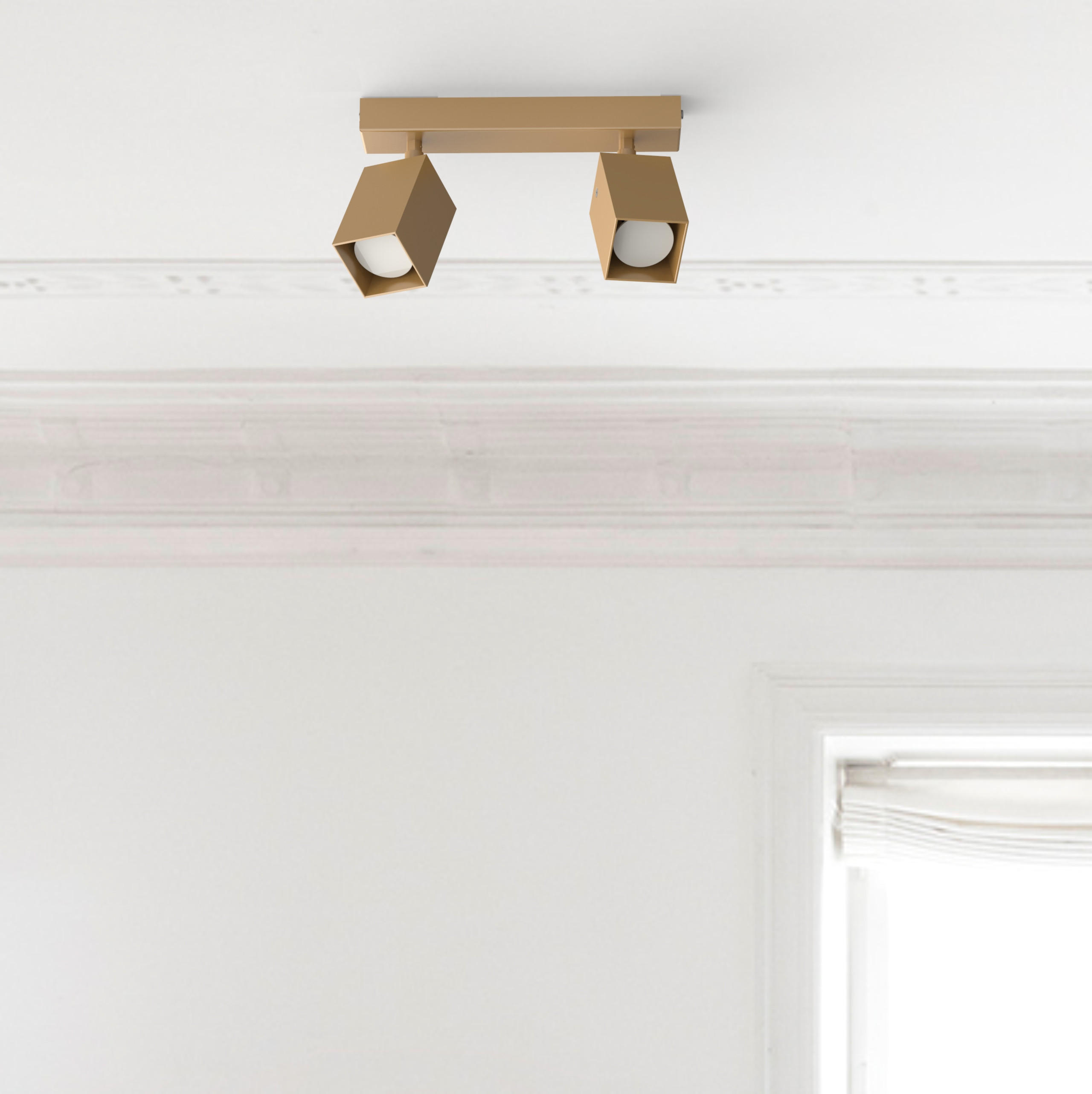 DECKENLEUCHTE - Goldfarben, Metall (6/27/18cm) - Lumicom