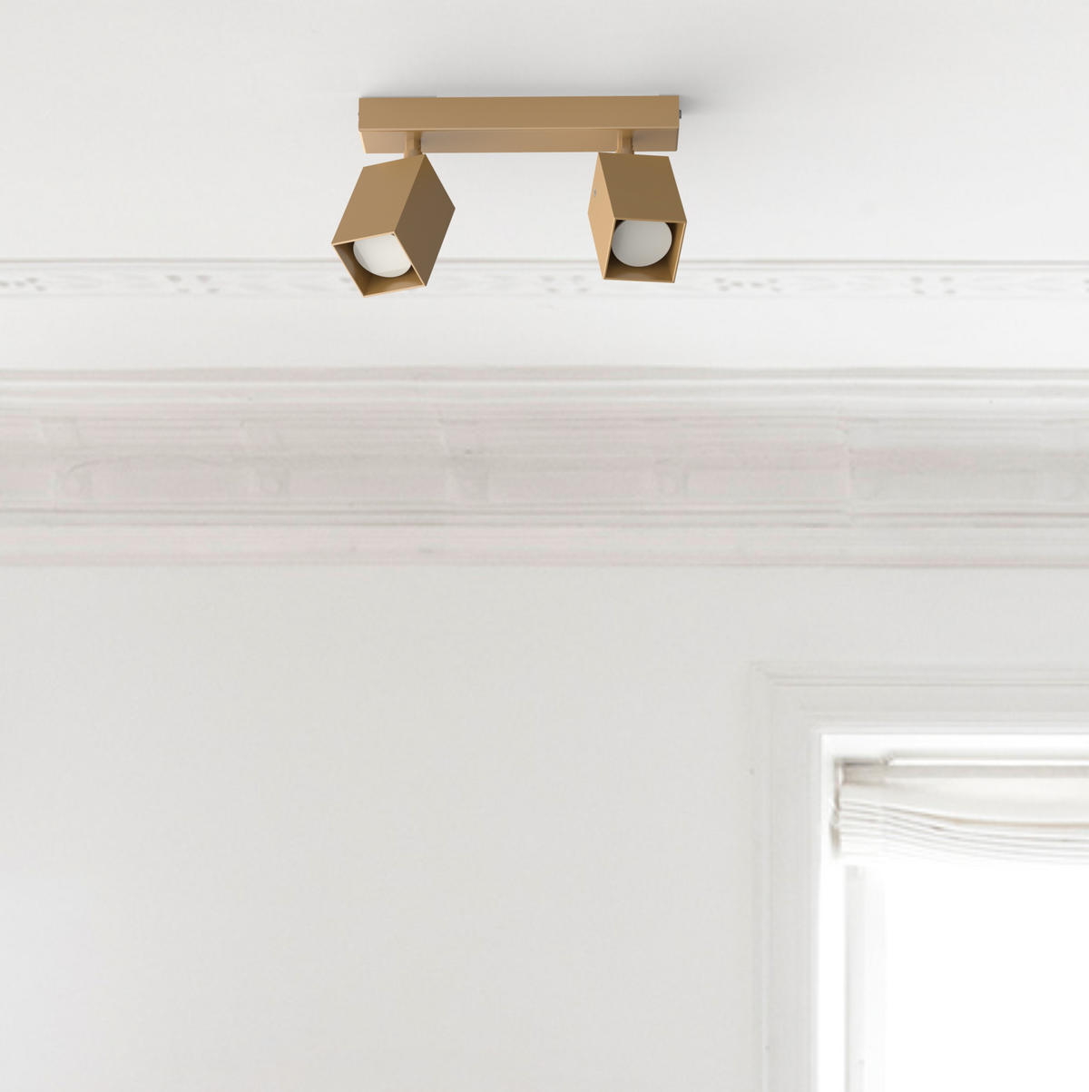 DECKENLEUCHTE - Goldfarben, Metall (6/27/18cm) - Lumicom