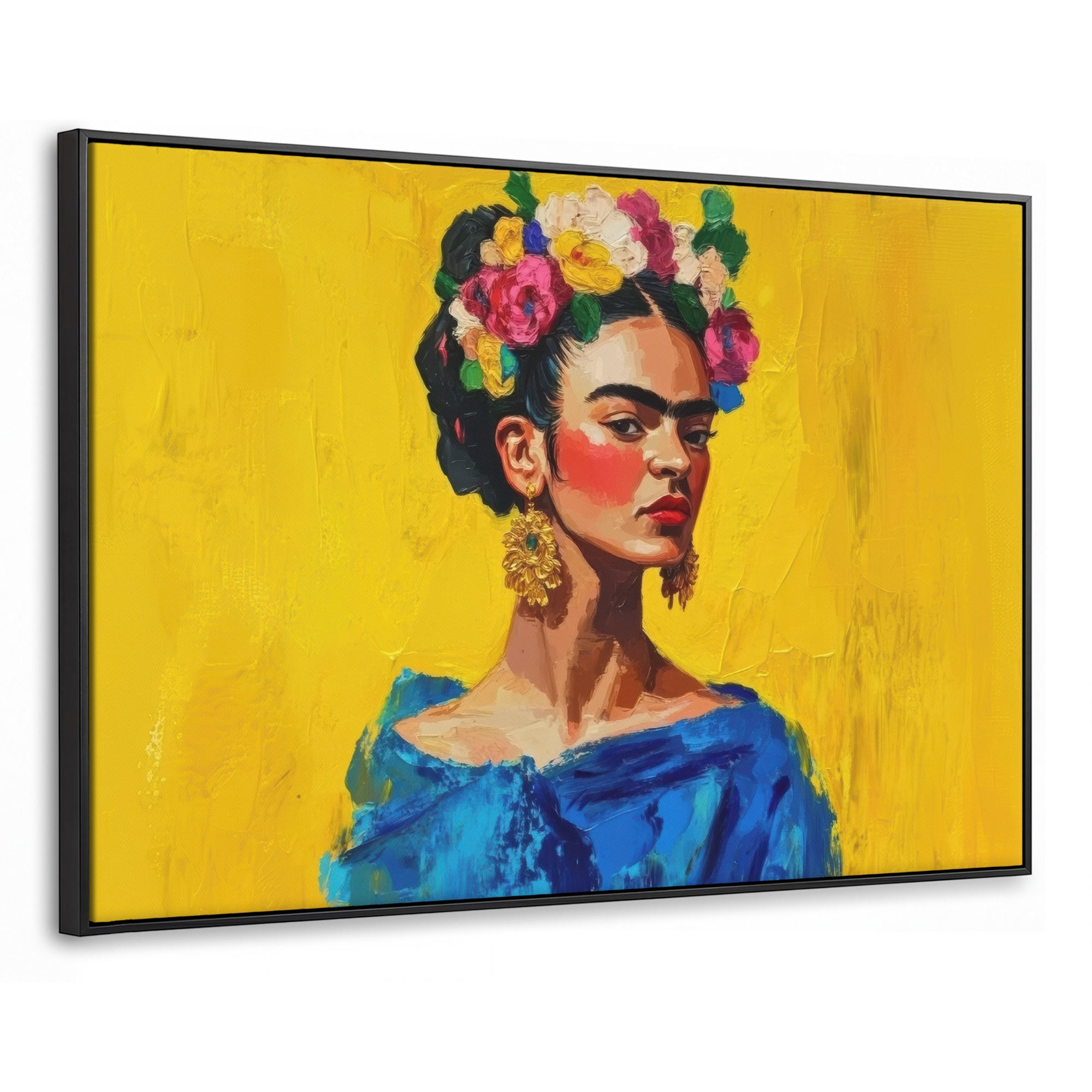 MuchoWow Leinwand Gelb 120x80 cm