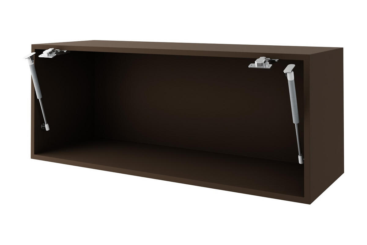 KLAPPHÄNGESCHRANK Kvantum W4BS/90 Vanille Matt / Lava Matt 90 / 32,5 / 36cm - Dunkelgrau/Creme, Holz/Holzwerkstoff (90/36/32.5cm) - Feldmann-Wohnen