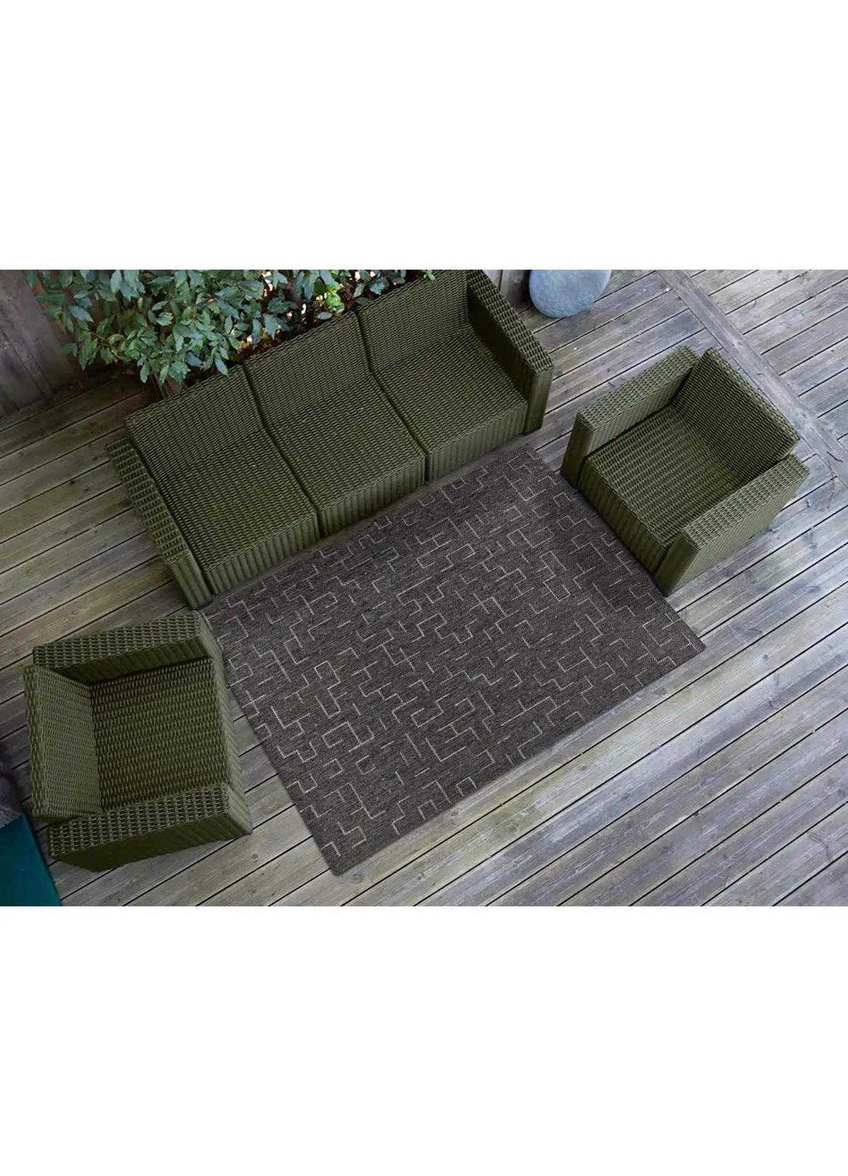 IN- & OUTDOOR-TEPPICH Grau Breeze 77/150 cm - Grau, Textil (77/150cm) - Atticgo
