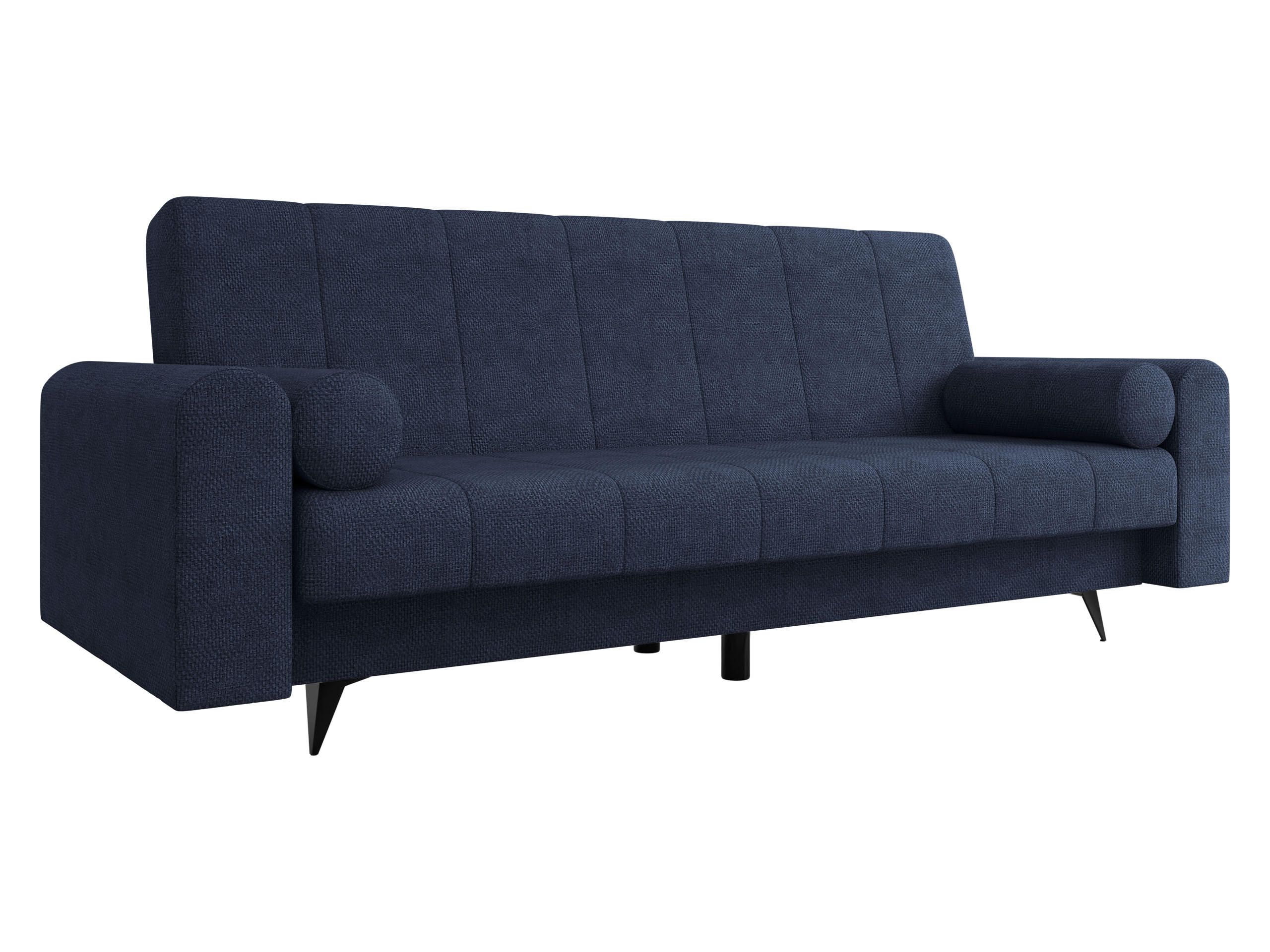 SCHLAFSOFA Zuri - Schwarz/Dunkelblau, Holz/Textil (240/93/91cm) - MIRJAN24