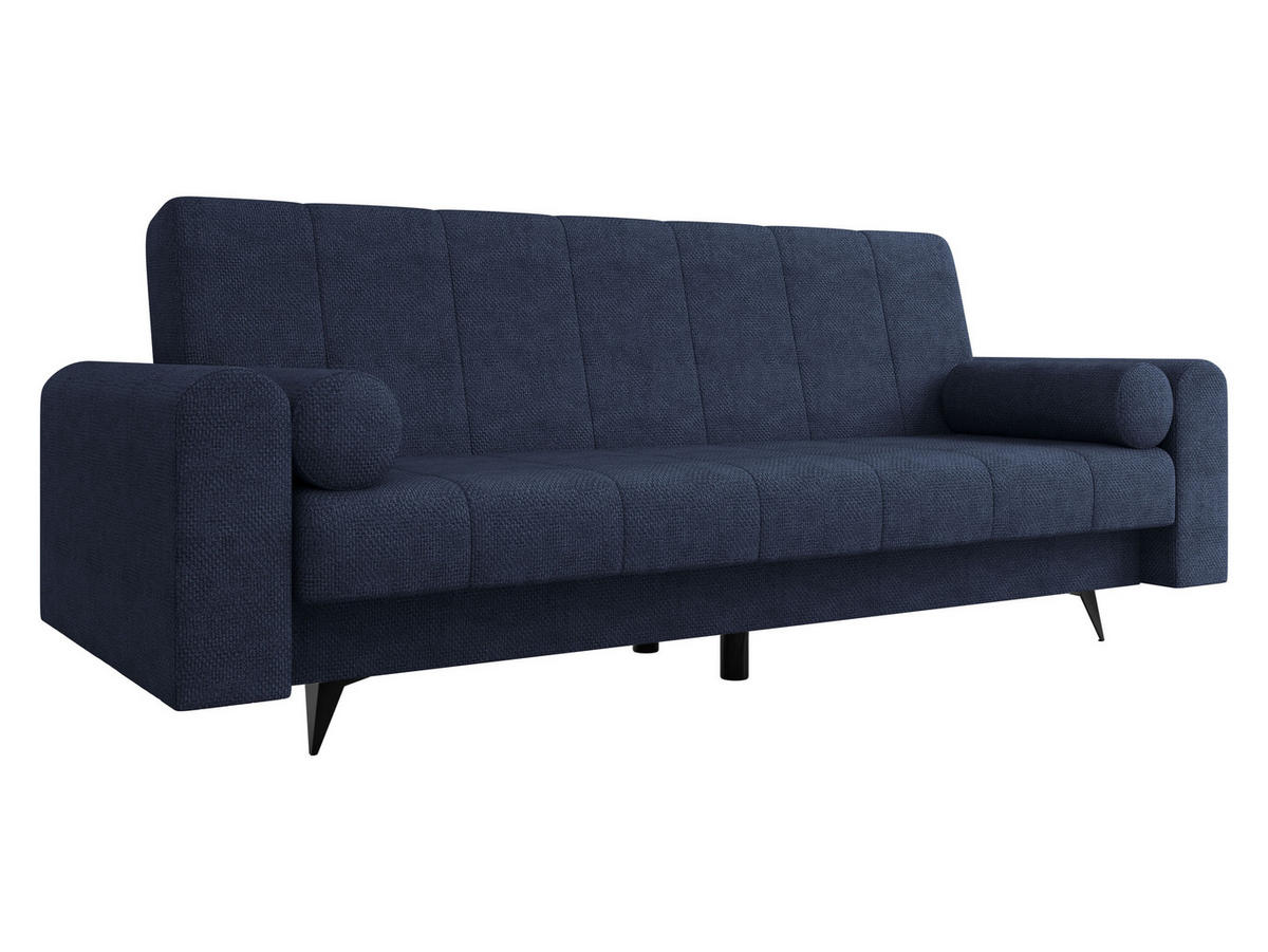 SCHLAFSOFA Zuri - Schwarz/Dunkelblau, Holz/Textil (240/93/91cm) - MIRJAN24