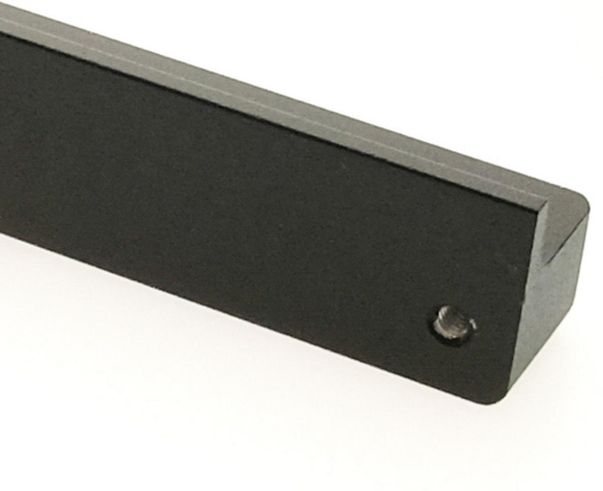 GRIFFLEISTE BA 320mm Küchengriff Aluminium schwarz Möbelgriff pulverbeschichtet - Schwarz, Metall (2/2.5/33.5cm) - Livingpoint24