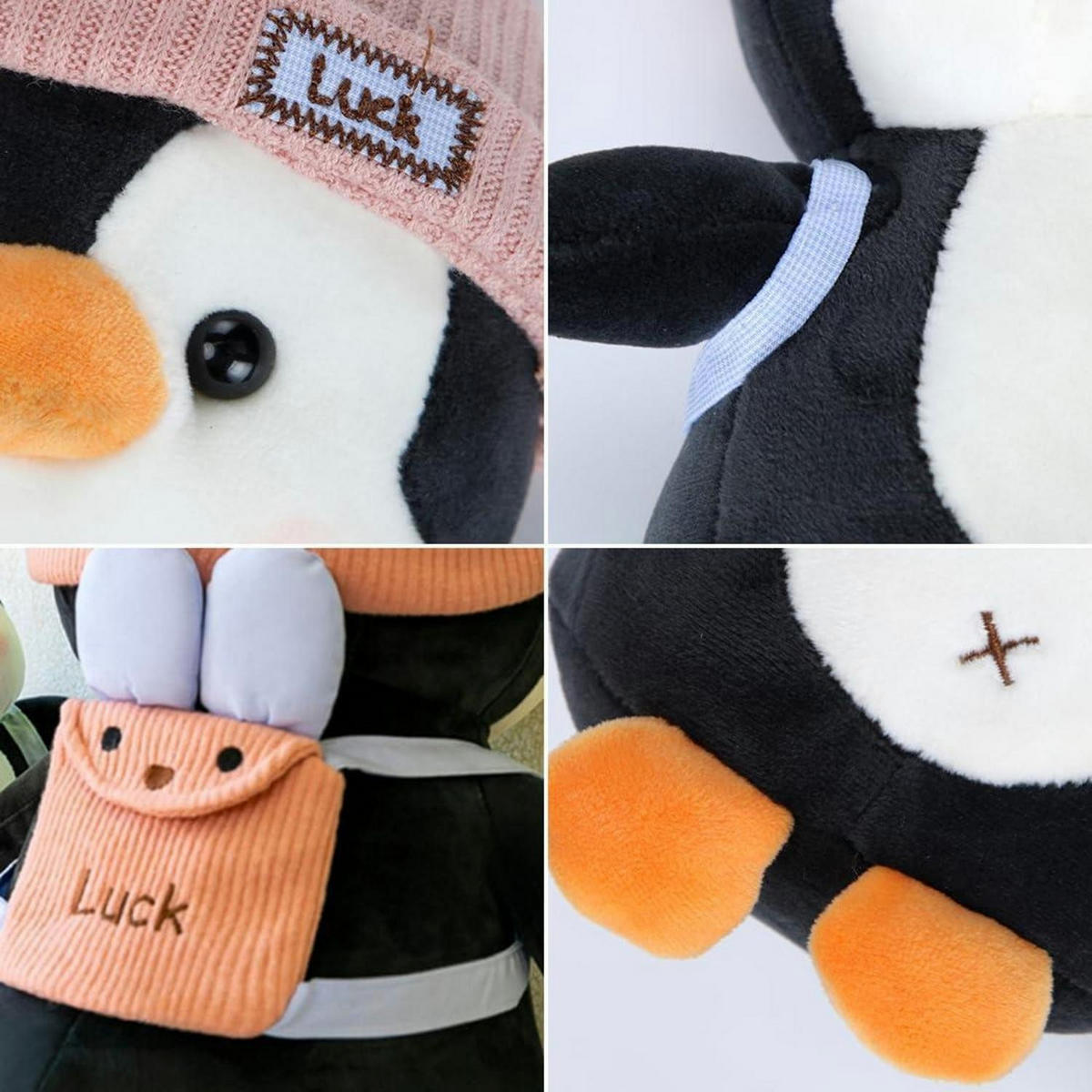 KUSCHELTIER Pinguin Rosa 23 cm - Rosa, Textil (23/23cm)