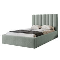 POLSTERBETT CIERO 120x200 cm Mint Boucle (Stoff Abriamo) - mit Bettkasten und Lattenrost - Mintgrün, Holzwerkstoff/Textil (120/200cm) - Ravio