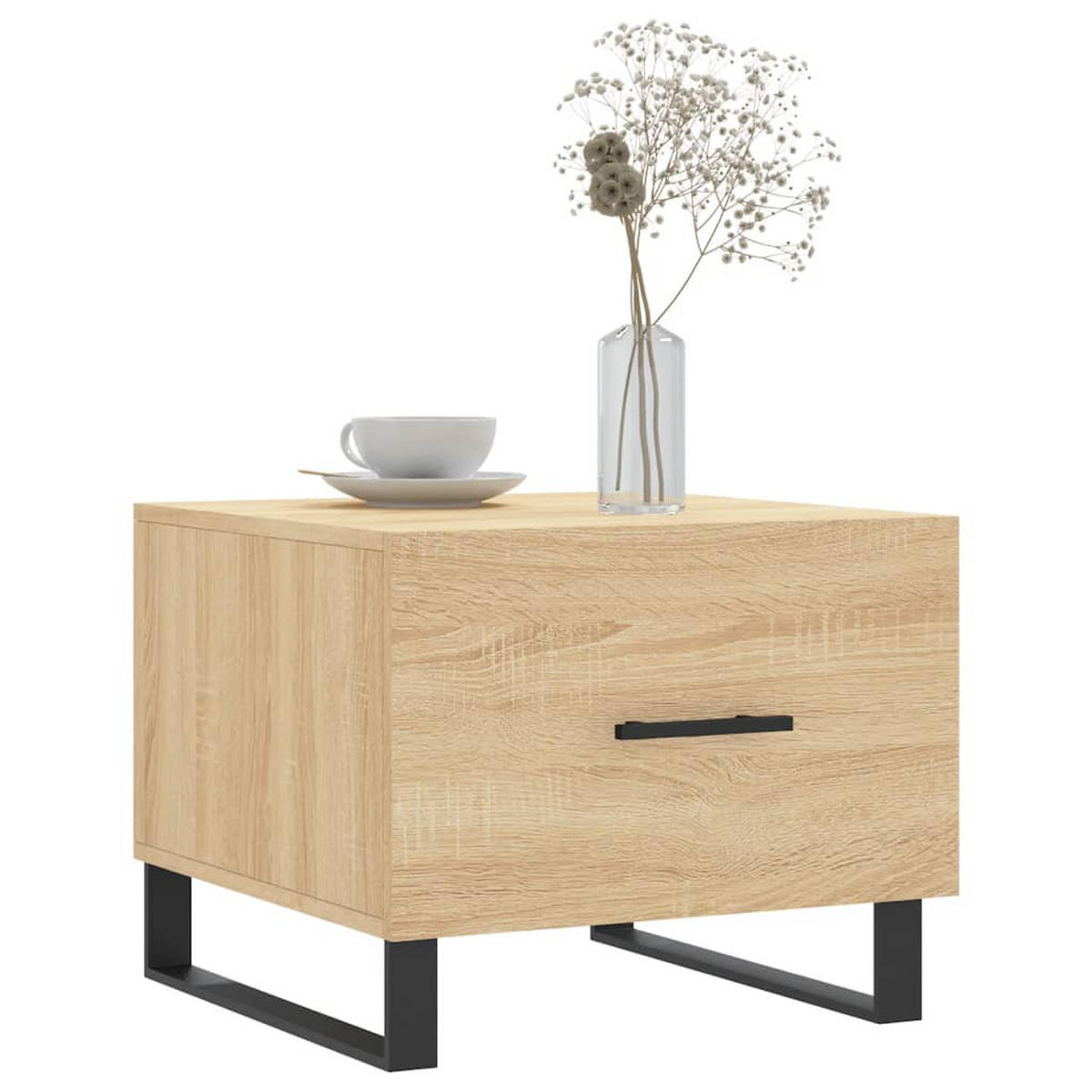 COUCHTISCHE 2 Stk. Sonoma-Eiche 50x50x40 cm Holzwerkstoff - Braun, Holzwerkstoff (50/50/40cm) - furnicato