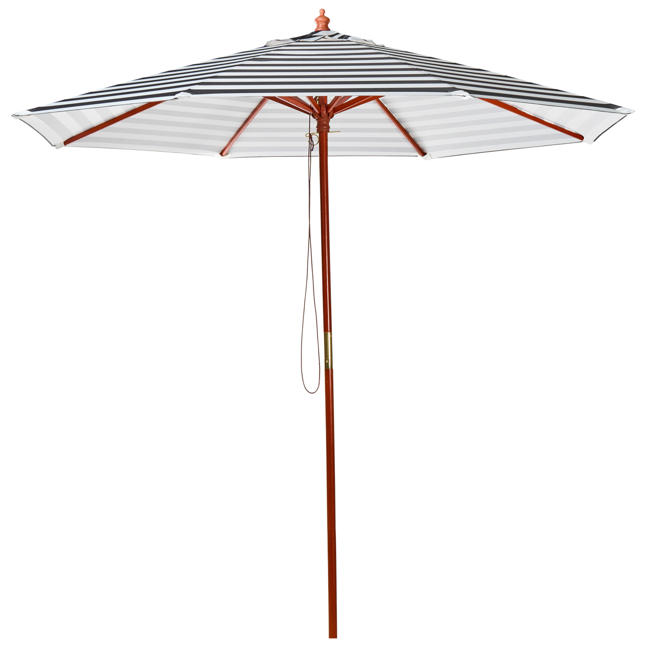 SUNCOBRAN crni/bijeli 260 cm Ferentillo - bijela/crna, tekstil (260/260cm) - Beliani