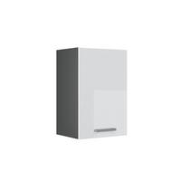 HÄNGESCHRANK R-Line Weiß Hochglanz 40 cm - Weiß Hochglanz/Anthrazit, Holzwerkstoff (40/60/31cm) - Vicco