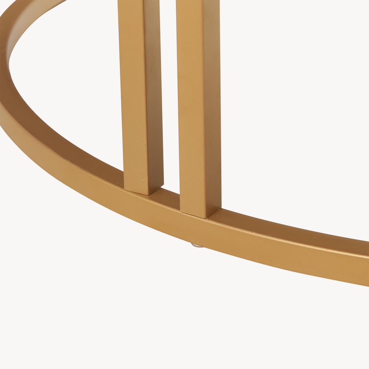 COUCHTISCH Aulum 70/70/50 - Goldfarben/Schwarz, Holzwerkstoff/Metall (70/70/50cm) - [en.casa]