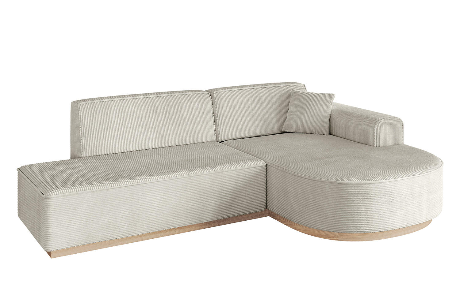 Altdecor Ecksofa Creme 243x171 cm