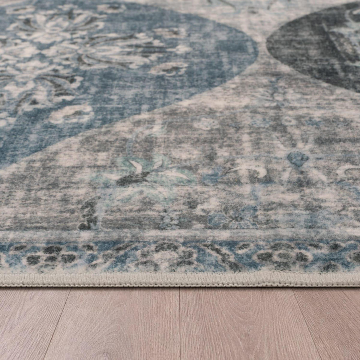 KURZFLOR-TEPPICH SEMER 421 TÜRKIS 200X280 - Türkis, Textil (200/280cm) - Paco Home
