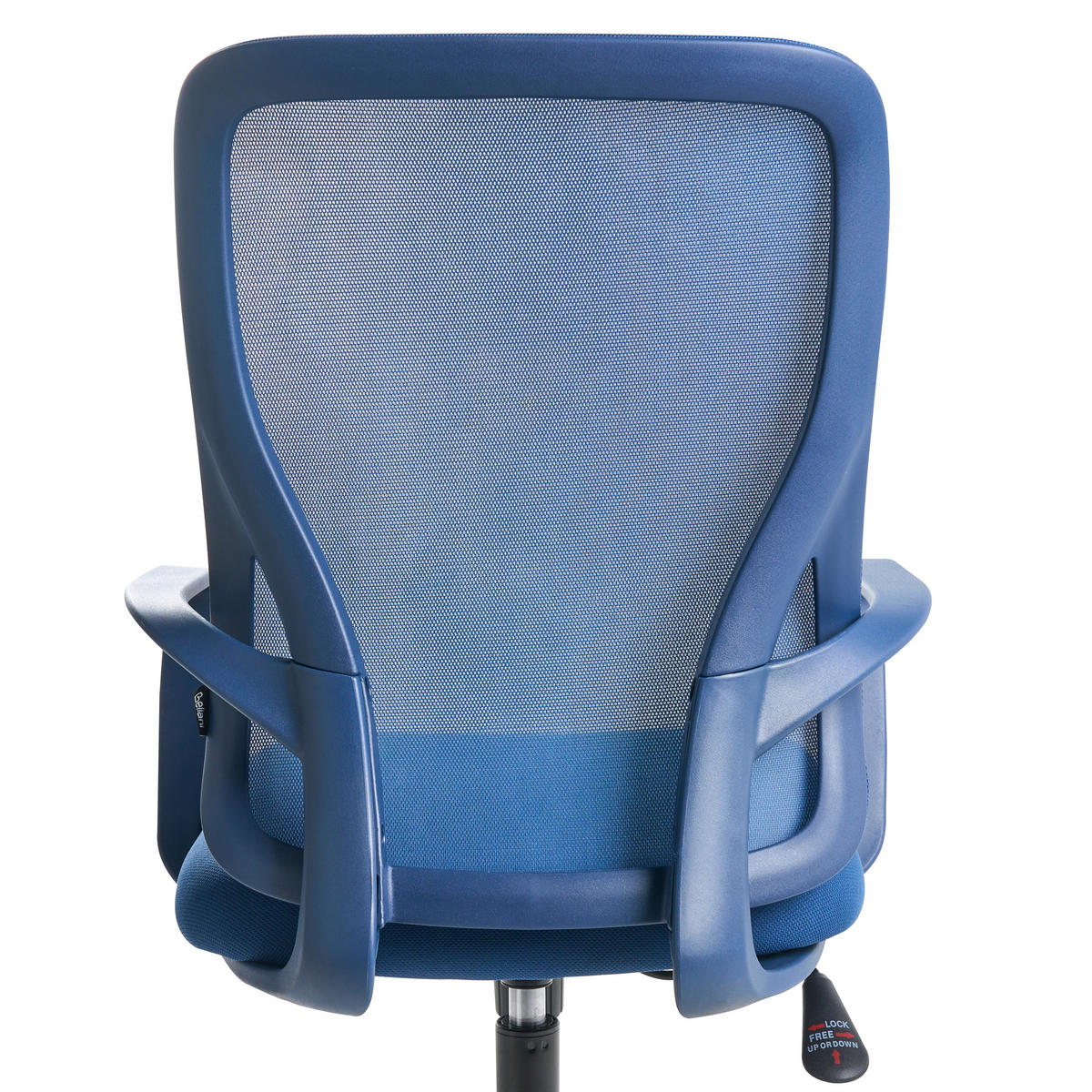 BÜROSTUHL Blau Luma - Blau, Textil (60/98/60cm) - Beliani