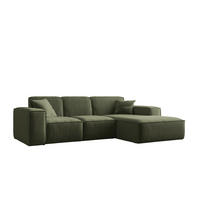 ECKSOFA L-Form Siena Stoff Maloy Grün Rechts - Grün, Holz (266/165cm) - Kaiser Möbel