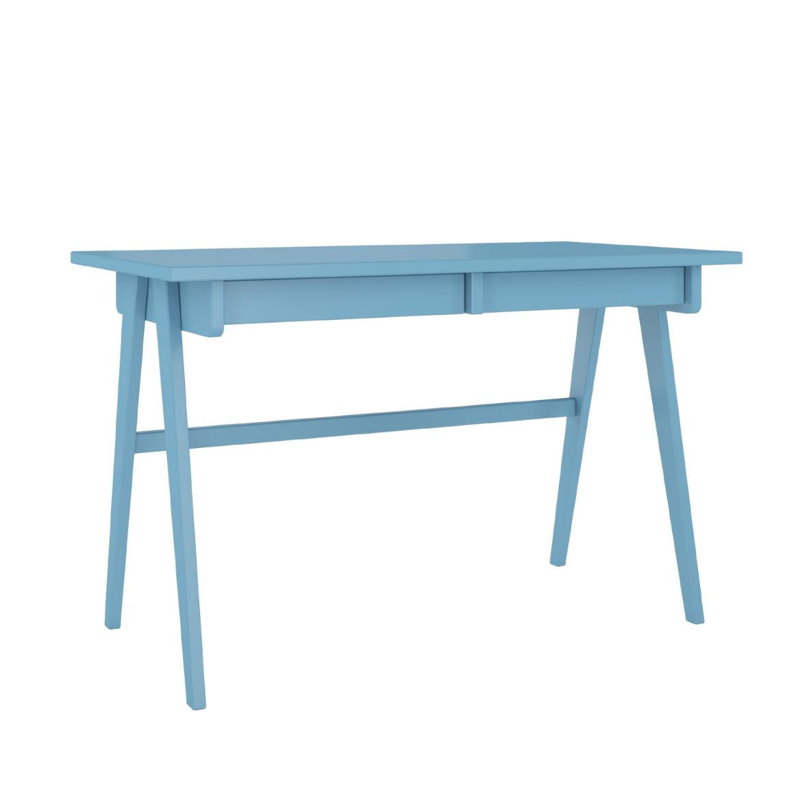 SCHREIBTISCH Edda, 120/65/75 cm in Pastellblau, Buchenholz - Pastellblau, Holz/Buchenholz (65/120/75.5cm) - Visby