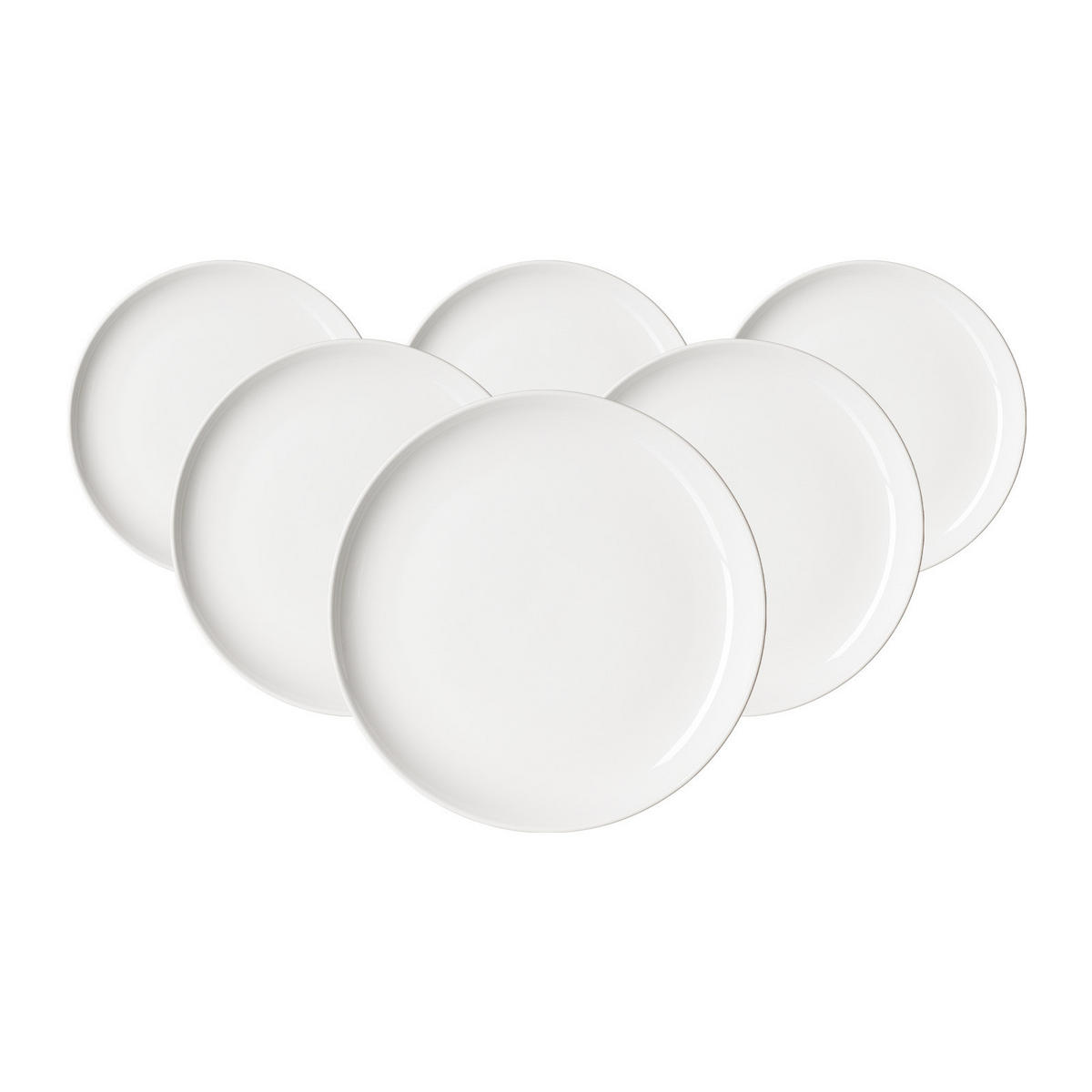 DESSERTTELLER Volos weiß ø 20,5 cm 6er Set - Weiß, Keramik (20.5cm) - Ritzenhoff Breker