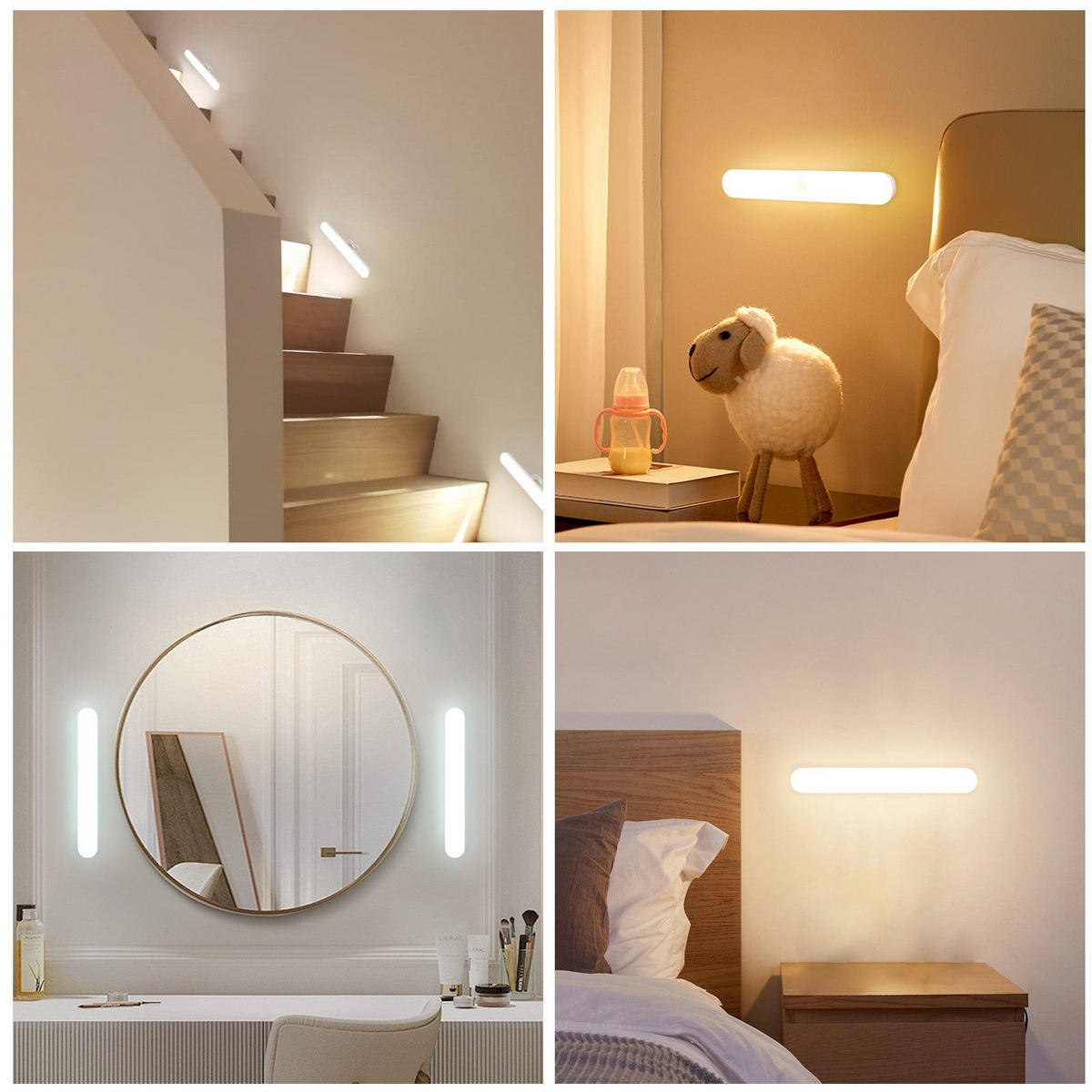 LED WANDLEUCHTE Elisabeth - Weiß, Kunststoff (6/4/24cm) - Nettlife