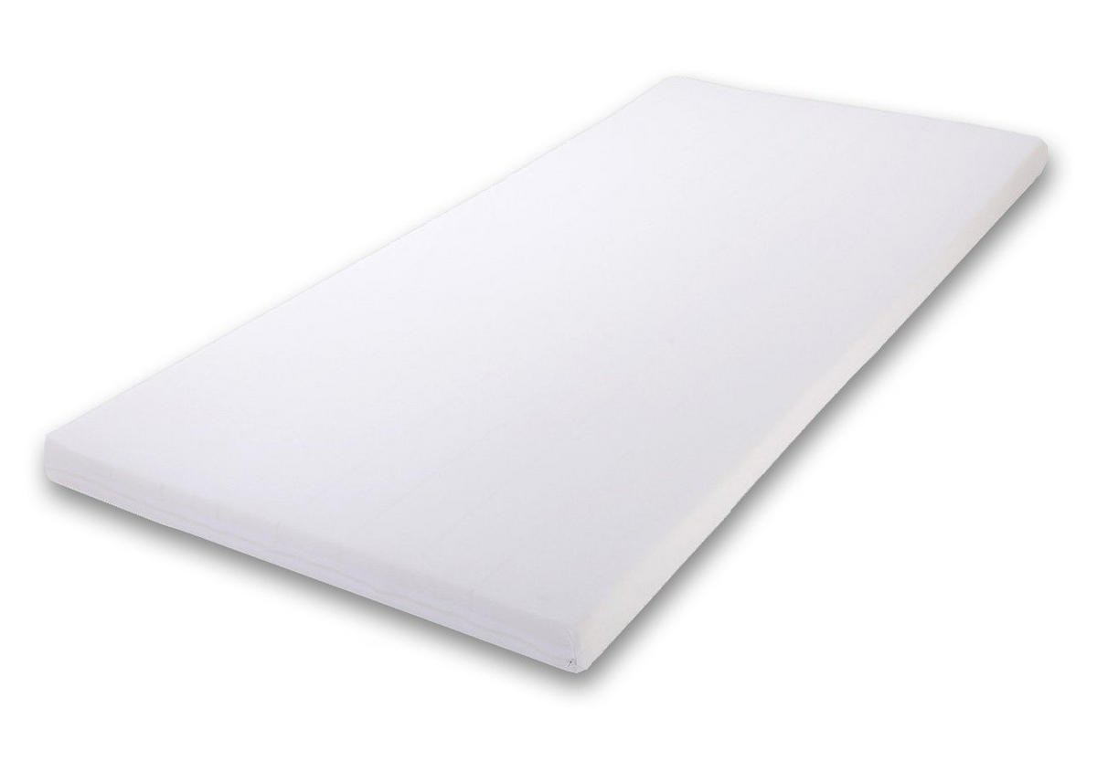 SCHAUMSTOFFMATRATZE 80/200 cm, KALTSCHAUM, für Kinderbett, mit Reißverschluss - Weiß, Naturmaterialien - Best for Kids