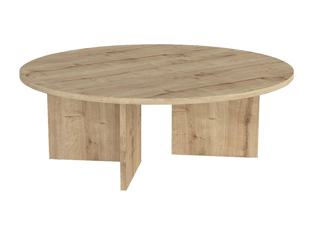 COUCHTISCH - 90 cm x 90 cm - holz - naturfarben hell Topania - Naturfarben, Holz (90/90/31.4cm) - Vente-Unique