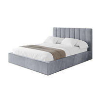 POLSTERBETT mit Bettkasten und Lattenrost, Bett mit Matratze H3/H4 - STERA 160x200 Grau - Grau, Holzwerkstoff/Textil (160/200cm) - ALTDECOR