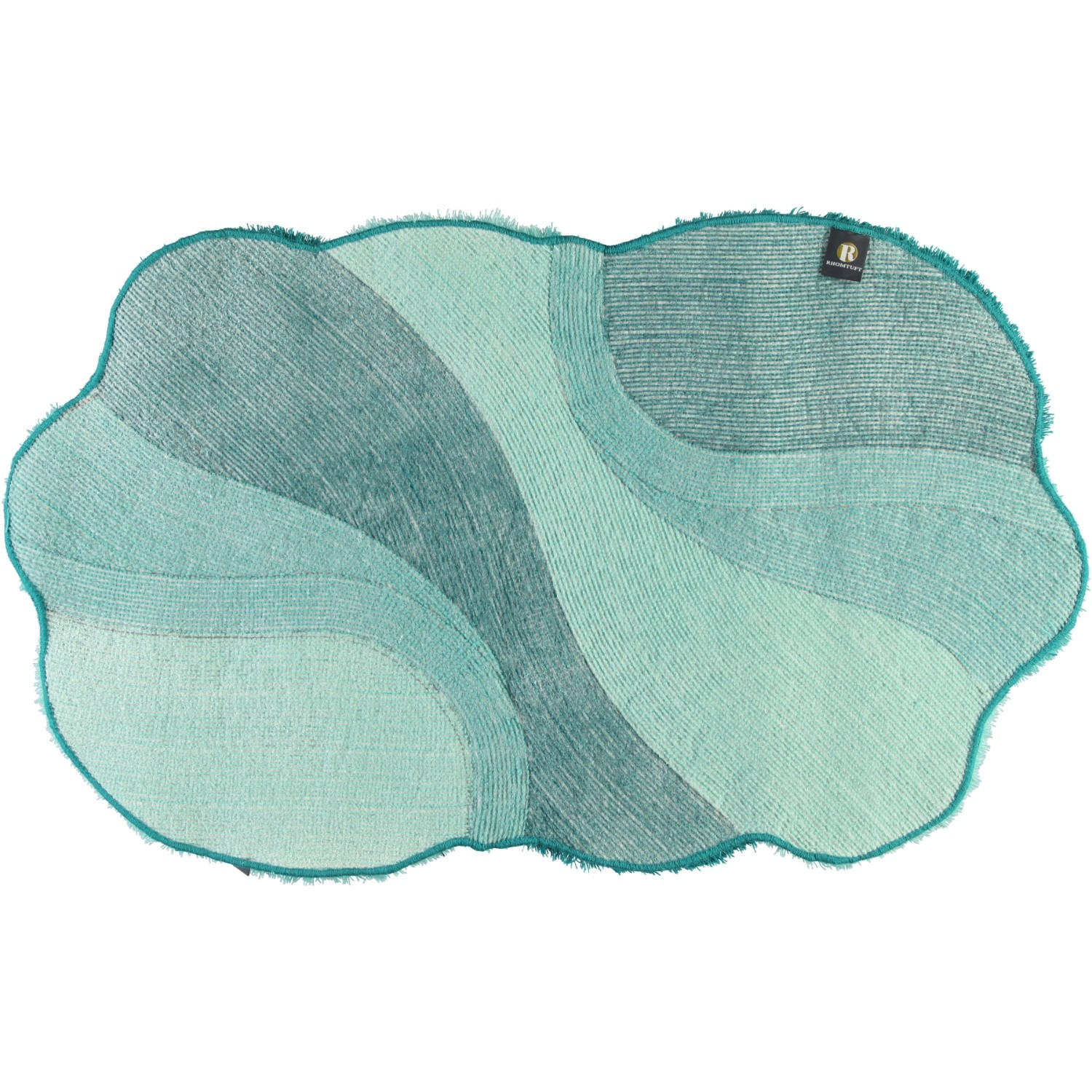 BADTEPPICHE AMBIENTE CALYPSO-MALACHITE-EUKALYPTUS - 1307 - Grün, Textil (65/110cm) - Rhomtuft