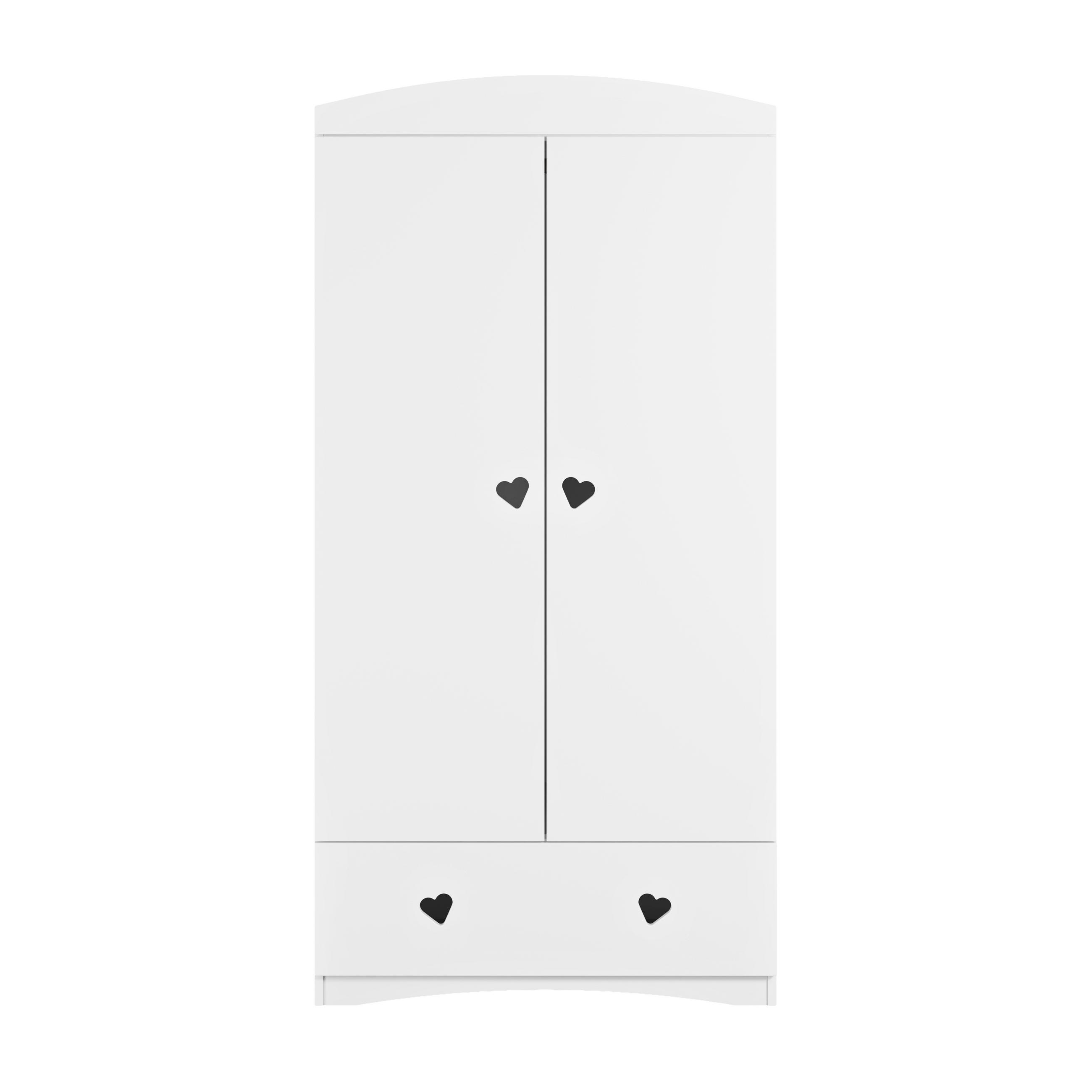 KINDERKLEIDERSCHRANK Julia - Weiß, Holzwerkstoff (36/187/90cm) - RAUMHIRSCH FURNITURE