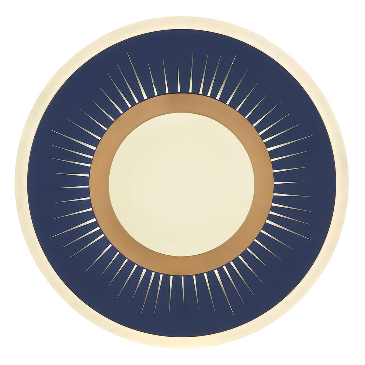 LED DECKENLEUCHTE Ingomar Blau Metall - Blau, Metall (37.2/37.2/5cm) - Globo Lighting