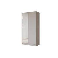 KLEIDERSCHRANK - LUSSO - 102 - Kaschmir - Kaschmir/Goldfarben, Holzwerkstoff (102/200/51cm) - ALTDECOR