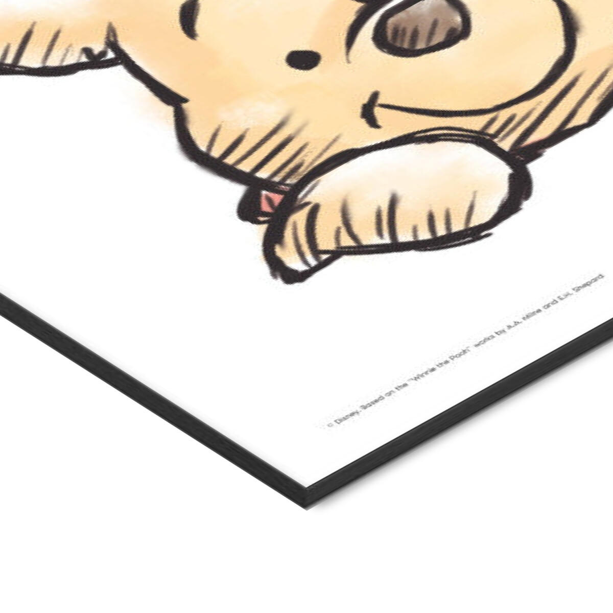 POSTER mit Rahmen Disney - Just Being Winnie the Pooh Today - Gelb/Schwarz, Holz/Papier (30/40cm) - Poster&Frame