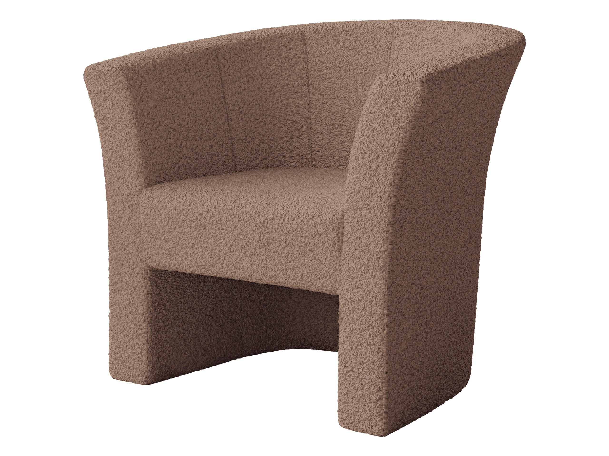 SESSEL Niko Boucle - Schwarz/Rosa, Holzwerkstoff/Kunststoff (71/76/65cm) - MIRJAN24
