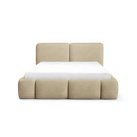 POLSTERBETT ARDELLO mit Beinen mit Bettkasten,Bett 140x200,Doppelbett,Lattenrost,Boxspringbett-Optik,ohne Matratze,Schlafzimmer-Fuchsrot - Beige, Holz (180/200cm) - Furnistar