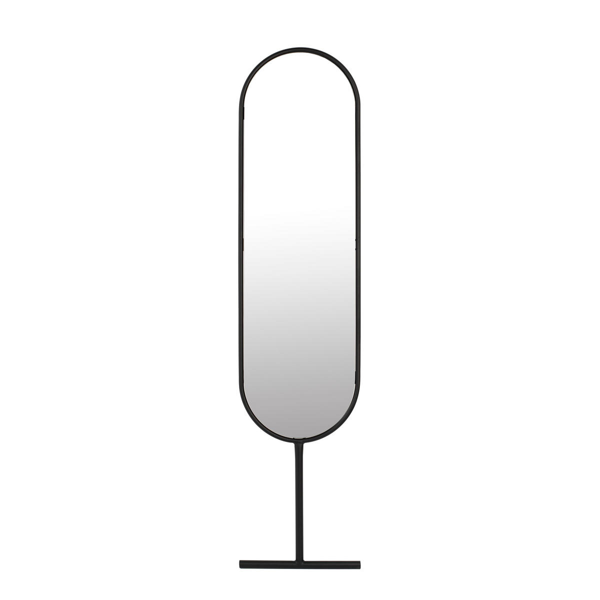 STANDSPIEGEL Tess Schwarz - Schwarz, Metall (38.5/165/2.5cm) - Zuiver