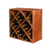 WEINREGAL Vincellar Mod 60x60x30 cm Rauten Modul Für 30 Flaschen Massives Kiefernholz Braun Geölt - Braun, Holz (60/60/30cm) - PROREGAL