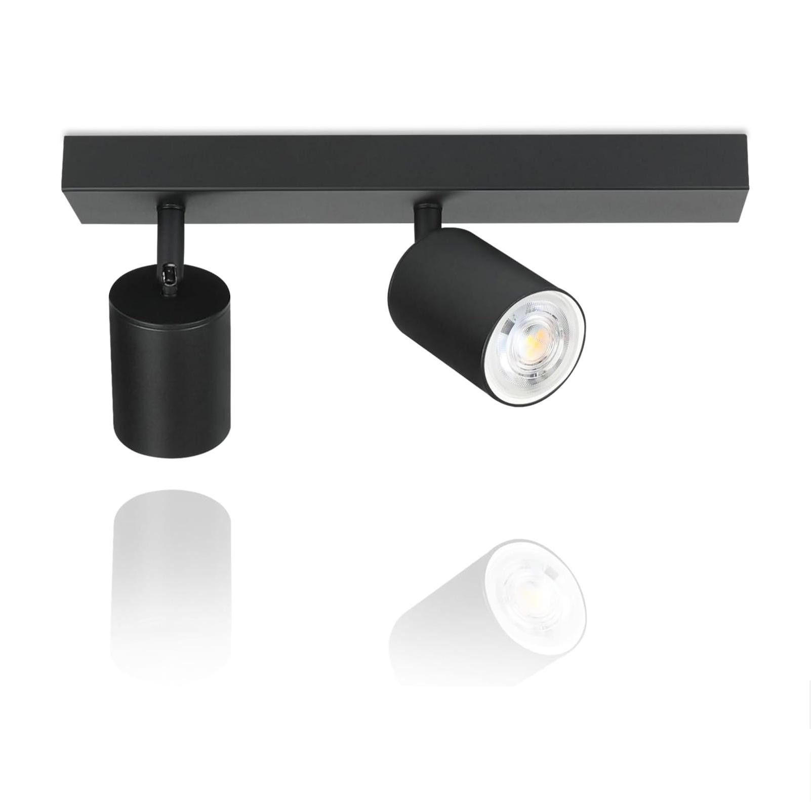 STRAHLER Bergisch 2-flammig 30/5/14.4 cm - Schwarz, Metall (30/5/14.4cm) - Nettlife