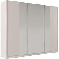 SCHWEBETÜRENSCHRANK SAMIRA 250/210/65 cm 3-türig mit Spiegel Beige - Beige, Holzwerkstoff (250/210/65cm) - MASSENO