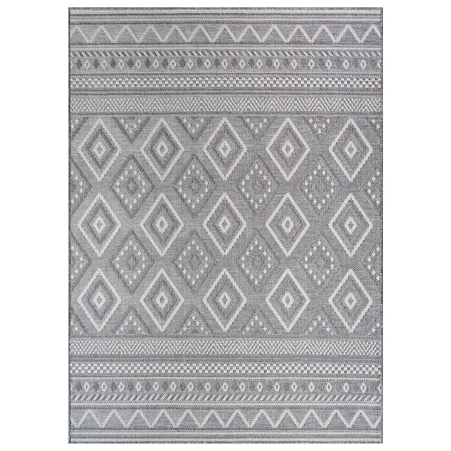 OUTDOORTEPPICH Grau-Hellgrau 300 x 400 cm - Hellgrau, Kunststoff (300/400cm) - TT Home