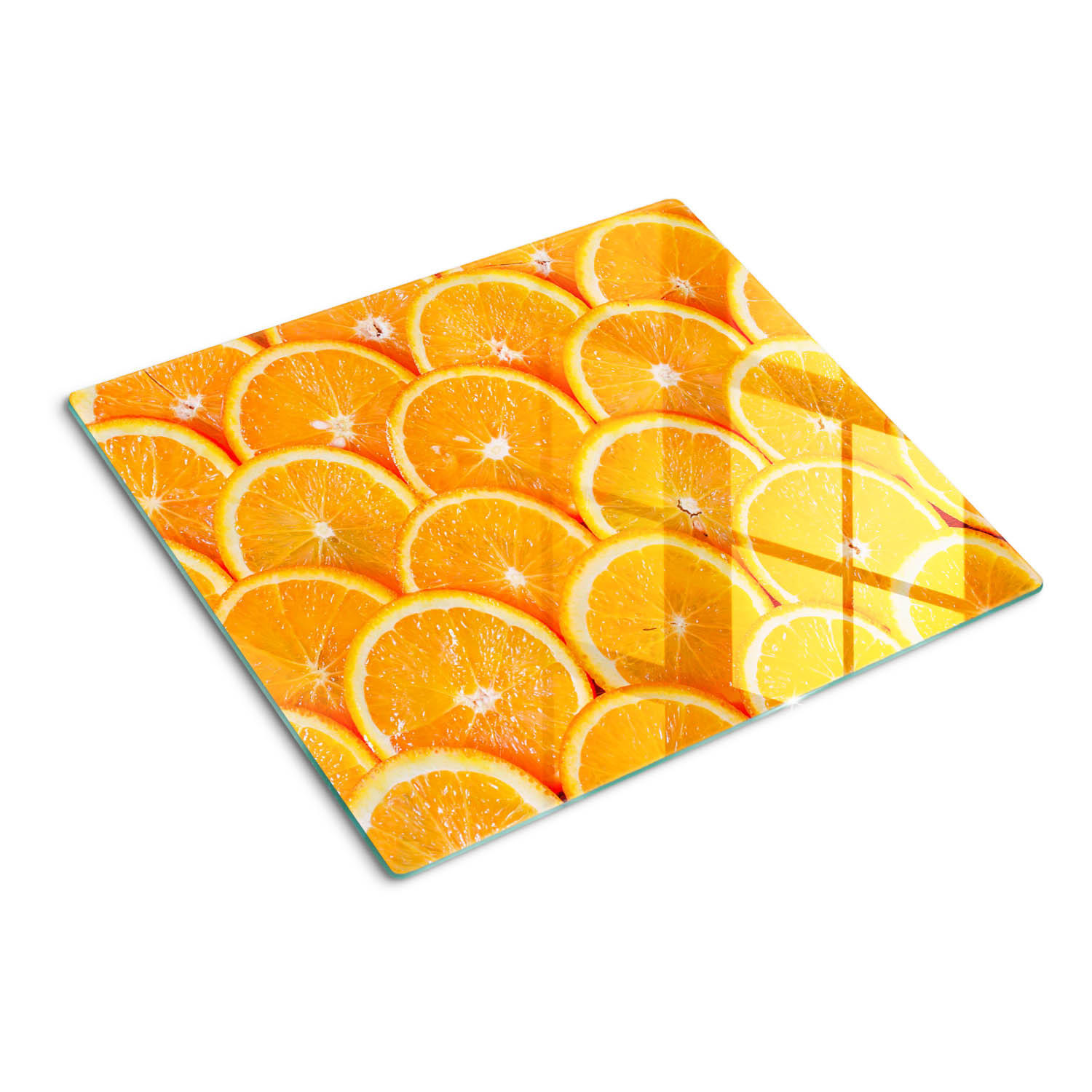 GLASPLATTE 60x52 cm Orangenscheiben - Orange, Glas (60/0.4/52cm) - TULUP