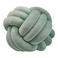 DEKOKISSEN Mintgrün 30/30 cm Malni - Mintgrün, Textil (30/30cm) - Beliani